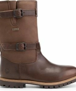 Korting ❤️ Travelin' Sweden Heren Outdoorlaarzen - Waterdicht En Ademend - Wol Gevoerde Wandellaars - Donkerbruin Leer - Maat 47 ????