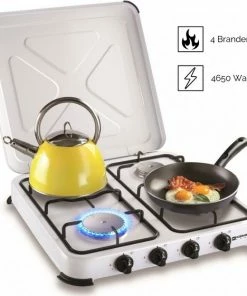 Beste Pirce ???? Kemper Gaskooktoestel Set – Campingset – Campingkookset – INCLUSIEF Installatiesetje – TOT 4 RVS Branders ???? -Hendi Shop 550x561 4