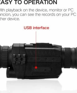 Flash-uitverkoop ???? DrPhone MONO2 - Monoculaire Nachtzicht Telescoop 720P - 5X35 - Optische Digitale Nachtvision - Infrarood HD Met Foto/Video-opname/Afspelen/Functie - Nightvision Zwart ???? -Hendi Shop 550x569 3