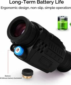 Flash-uitverkoop ???? DrPhone MONO2 - Monoculaire Nachtzicht Telescoop 720P - 5X35 - Optische Digitale Nachtvision - Infrarood HD Met Foto/Video-opname/Afspelen/Functie - Nightvision Zwart ???? -Hendi Shop 550x569 4