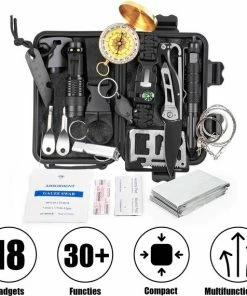 Beste Pirce ✔️ MyStand® 18 In 1 Multitool Ultimate Survival Kit | Outdoor Camping ???? Backpacking Emergency Survival Kit XXL Waterproof| SOS EDC Multifunctionele Box ????