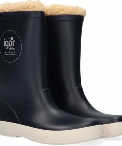 Flash-uitverkoop ⭐ Igor - Regenlaarzen Voor Kinderen - Splash Nautico Borreguito - Marineblauw - Maat 35EU ⌛ -Hendi Shop 550x576 1