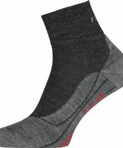 Promo ???? FALKE TK5 Wander Short Wandelsokken Kort Zacht Thermisch Anti-blaar Antizweet Zonder Motief Met Elastische Boord Admend Merinowol Grijs Dames Sportsokken - Maat 41-42 ???? -Hendi Shop 550x579 1