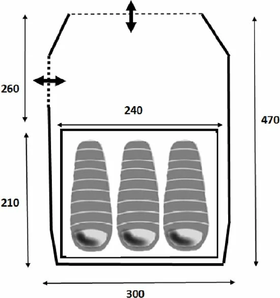 Flash-uitverkoop ???? Redwood Apex 260 - Familie Tunnel Tent 3-persoons - Grijs ???? 11 Flash-uitverkoop ???? Redwood Apex 260 - Familie Tunnel Tent 3-persoons - Grijs ???? - Afbeelding 9
