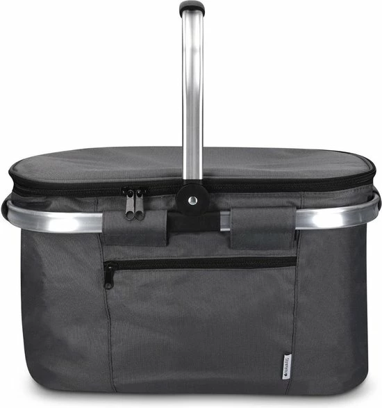 Beste deal ???? Navaris Geïsoleerde Picknickmand Tas 27L - Opvouwbare Koeltas Met Handvat - Koelbox Voor Eten En Drinken - Voor Op Reis En Op De Camping - Grijs ???? 5 Beste deal ???? Navaris Geïsoleerde Picknickmand Tas 27L - Opvouwbare Koeltas Met Handvat - Koelbox Voor Eten En Drinken - Voor Op Reis En Op De Camping - Grijs ???? - Afbeelding 3
