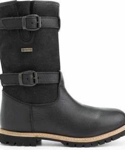 Beste deal ⭐ Travelin' Sweden Dames Outdoorlaarzen - Waterdicht En Ademend - Wol Gevoerde Wandellaars - Zwart Leer - Maat 40 ????