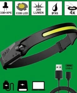 Goedkoopste ???? Hofftech Hoofdlamp LED En COB - Verstelbaar - 3 Watt - Silicone - Oplaadbaar ???? -Hendi Shop 550x588 5