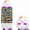 Beste Verkoop ✔️ Mediashop Happy Nappers Kinderslaapzak - 2-in-1 Zachte Knuffel En Zomerslaapzak - Wit Eenhoorn Motief Voor Kinderen Van 3 Tot 6 Jaar ???? -Hendi Shop 550x589 1