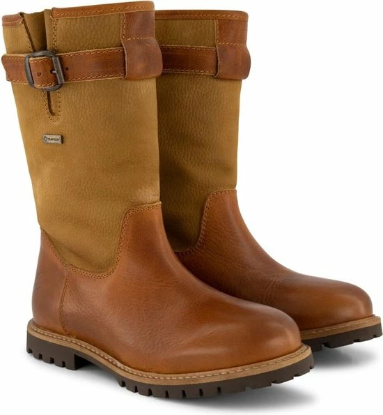 Begroting ???? Travelin' Finland Dames - Wolgevoerde Leren Outdoorlaars - Waterdicht Laarzen - Cognac Bruin Leer - Maat 40 ???? 4 Begroting ???? Travelin' Finland Dames - Wolgevoerde Leren Outdoorlaars - Waterdicht Laarzen - Cognac Bruin Leer - Maat 40 ???? - Afbeelding 2