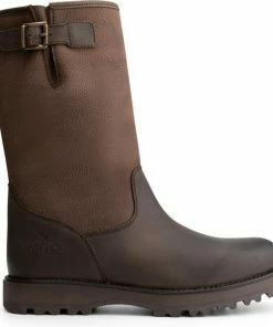 Goedkoopste ⭐ MGO Leisure Wear MGO Tommy Heren Nubuck Leren Outdoorlaarzen - Waterdicht - Wol Gevoerde Laars - Bruin Leer - Maat 44 ????