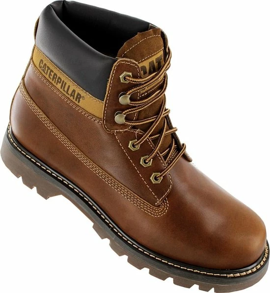 Gloednieuw ???? Caterpillar Heren Bottines - Bruin - Maat 41 ???? 4 Gloednieuw ???? Caterpillar Heren Bottines - Bruin - Maat 41 ???? - Afbeelding 2