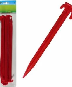 Coupon ???? Merkloos 6x Tent Haringen Van Kunststof Halfrond 30 Cm - Tentharingen - Kampeerspullen - Tent Opzetten Camping/outdoor Benodigdheden ????