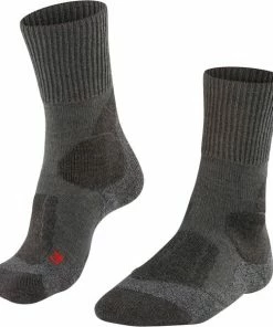 Aanbiedingen ???? FALKE TK1 Adventure Wandelsokken Dikke Versterkte Thermische Sokken Zonder Patroon Met Sterke Wattering Lang En Warm Voor Wandelen Merinowol Grijs Dames Sportsokken - Maat 39-40 ???? -Hendi Shop 550x602 2