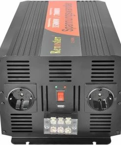 Promo ✨ Renoster Zuivere Sinus Omvormer 12V-230V - 3500/7000W + Controller (Spanningstransformator) ????