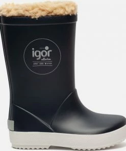 Flash-uitverkoop ⭐ Igor - Regenlaarzen Voor Kinderen - Splash Nautico Borreguito - Marineblauw - Maat 35EU ⌛ -Hendi Shop 550x626