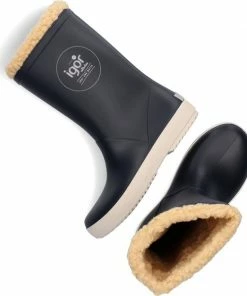 Flash-uitverkoop ⭐ Igor - Regenlaarzen Voor Kinderen - Splash Nautico Borreguito - Marineblauw - Maat 35EU ⌛ -Hendi Shop 550x627 1