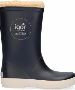 Flash-uitverkoop ⭐ Igor - Regenlaarzen Voor Kinderen - Splash Nautico Borreguito - Marineblauw - Maat 35EU ⌛ -Hendi Shop 550x627 2