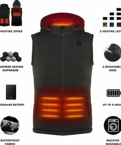 Goedkoop ???? Sailwind Verwarmde Bodywarmer Heren Met Powerbank - Voor Fietsen/Motor/Ski/Kamperen/Vissen/Golf En Meer ???? -Hendi Shop 550x628 2