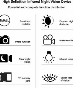 Flash-uitverkoop ???? DrPhone MONO2 - Monoculaire Nachtzicht Telescoop 720P - 5X35 - Optische Digitale Nachtvision - Infrarood HD Met Foto/Video-opname/Afspelen/Functie - Nightvision Zwart ???? -Hendi Shop 550x628 3