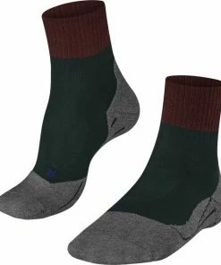 Groothandel ???? FALKE TK2 Explore Cool Short Wandelsokken Kort Zacht Thermisch Anti-blaar Antizweet Zonder Motief Met Elastische Boord Verkoelend Ademend Sneldrogend Groen Heren Sportsokken - Maat 44-45 ????