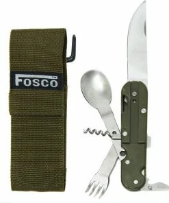 Gloednieuw ???? Fosco Outdoor Bestek - Groen - Inklapbaar ????