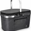 Beste deal ???? Navaris Geïsoleerde Picknickmand Tas 27L - Opvouwbare Koeltas Met Handvat - Koelbox Voor Eten En Drinken - Voor Op Reis En Op De Camping - Grijs ???? -Hendi Shop 550x652 3