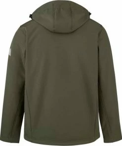 Uitgang ???? BJØRNSON DAG Softshell Jas 4 Seizoenen Heren - Winddicht - Fleece Gevoerd - Waterafstotend - Ademend - Outdoor Herenjas - Rits Zakken - Tussenjas - Maat 2XL - Olijfgroen ???? -Hendi Shop 550x653 2