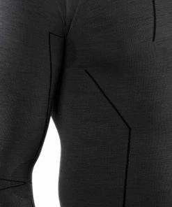 Beste deal ✔️ FALKE Wool Tech. Regular Fit Base Layer Top Met Lange Mouwen Sneldrogend Warm Ademend Merino Thermo Ondergoed Zwart Heren Underwear - Longsleeve - Maat L ???? -Hendi Shop 550x660 5