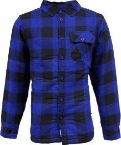 Nieuw ✨ Life-Line - Victor Gevoerd Hemd Heren - Blauw - Outdoorblouse - Wandelblouse - Fleece Blauw ⌛