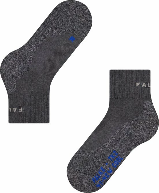 Aanbiedingen ???? FALKE TK2 Explore Cool Short Wandelsokken Kort Zacht Thermisch Anti-blaar Antizweet Zonder Motief Met Elastische Boord Verkoelend Ademend Sneldrogend Grijs Dames Sportsokken - Maat 37-38 ???? 5 Aanbiedingen ???? FALKE TK2 Explore Cool Short Wandelsokken Kort Zacht Thermisch Anti-blaar Antizweet Zonder Motief Met Elastische Boord Verkoelend Ademend Sneldrogend Grijs Dames Sportsokken - Maat 37-38 ???? - Afbeelding 3