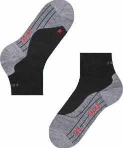 Nieuw ???? FALKE TK5 Wander Short Wandelsokken Kort Zacht Thermisch Anti-blaar Antizweet Zonder Motief Met Elastische Boord Admend Merinowol Zwart Heren Sportsokken - Maat 44-45 ???? -Hendi Shop 550x667 13