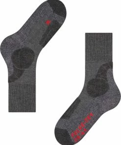 Aanbiedingen ???? FALKE TK1 Adventure Wandelsokken Dikke Versterkte Thermische Sokken Zonder Patroon Met Sterke Wattering Lang En Warm Voor Wandelen Merinowol Grijs Dames Sportsokken - Maat 39-40 ???? -Hendi Shop 550x667 6