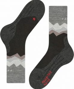 Korting ???? FALKE TK2 Crest Wandelsokken Dik Versterkt Met Patroon Met Medium Padding Lang En Warm Voor Wandelen Merinowol Zwart Heren Sportsokken - Maat 46-48 ???? -Hendi Shop 550x667 7