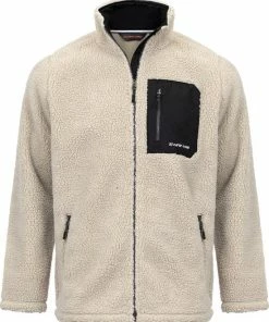 Uitgang ???? Life-Line - Miquel Fleece Vest Heren - Beige - Outdoorvest - Wandelvest - Fleece Beige ????