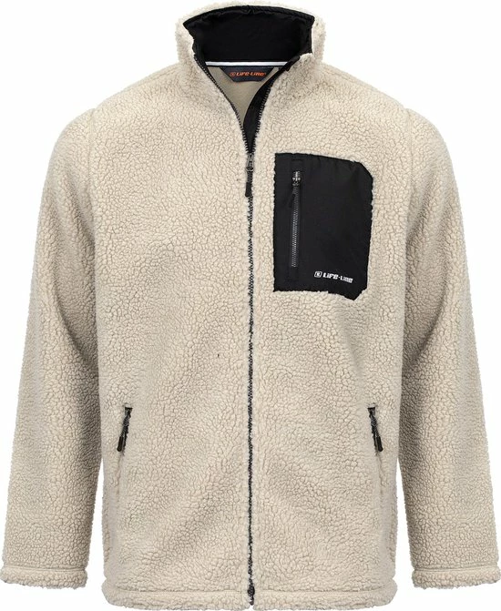 Uitgang ???? Life-Line - Miquel Fleece Vest Heren - Beige - Outdoorvest - Wandelvest - Fleece Beige ???? 3 Uitgang ???? Life-Line - Miquel Fleece Vest Heren - Beige - Outdoorvest - Wandelvest - Fleece Beige ????