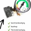 Beste Pirce ???? Bernzomatic Gas Stop Propaan DIN 21,8"l - 4 Veiligheden Bij Slangbreuk Of Brand - Doorstroombeveiliging En Gasfleszekering - Thermisch Beveiligd Met Resetknop En Manometer - ISO 9001 + EN16129 ✨ -Hendi Shop 550x672 5