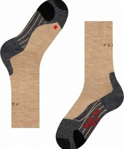 Beste deal ⌛ FALKE TK2 Explore Wandelsokken Warm Winter Zacht Thermisch Ademend Anti-blaar Antizweet Zonder Motief Met Elastische Boord Merinowol Beige Dames Sportsokken - Maat 39-40 ⭐ -Hendi Shop 550x676 8