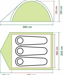 Goedkoopste ???? Coleman Darwin 3 Koepeltent - 3-Persoons - Groen ???? -Hendi Shop 550x680 1