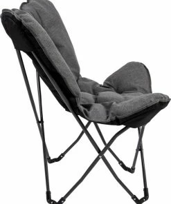 Beste Verkoop ???? Bo-Camp - Urban Outdoor - Vlinderstoel - Grainger - M - Nika - Grijs ???? -Hendi Shop 550x682