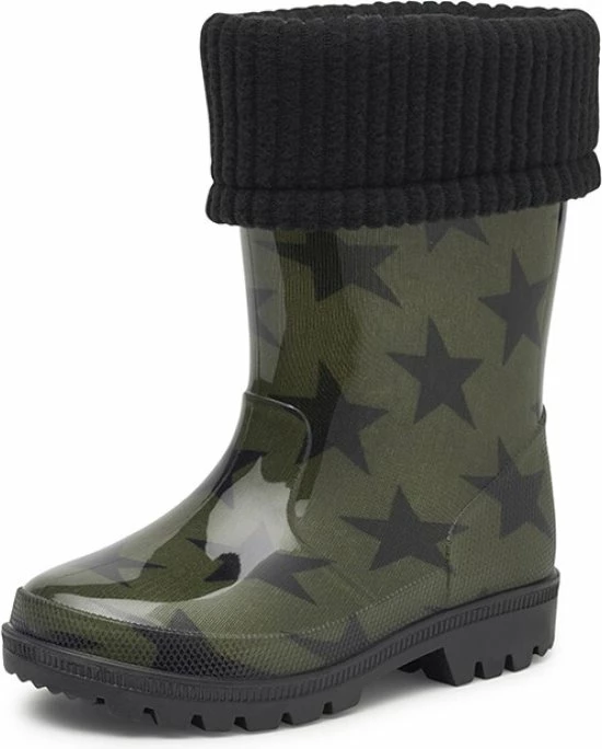 Kopen ???? Gevavi Kinderlaars Star - Gevoerde Kinderlaars - PVC - Groen/zwart - Maat 24 ???? 3 Kopen ???? Gevavi Kinderlaars Star - Gevoerde Kinderlaars - PVC - Groen/zwart - Maat 24 ????