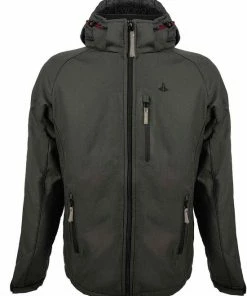 Begroting ???? BJØRNSON Hamm Softshell Winterjas Heren - Teddy Winddicht - Maat 4XL - Zwart ????
