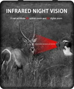 Flash-uitverkoop ???? DrPhone MONO2 - Monoculaire Nachtzicht Telescoop 720P - 5X35 - Optische Digitale Nachtvision - Infrarood HD Met Foto/Video-opname/Afspelen/Functie - Nightvision Zwart ???? -Hendi Shop 550x690 4