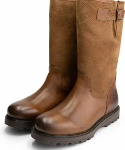 Aanbiedingen ???? MGO Leisure Wear MGO Tommy Heren Nubuck Leren Outdoorlaarzen - Waterdicht - Wol Gevoerde Laars - Cognac Bruin Leer - Maat 42 ???? -Hendi Shop 550x692 1