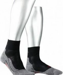 Promo ???? FALKE TK5 Wander Short Wandelsokken Kort Zacht Thermisch Anti-blaar Antizweet Zonder Motief Met Elastische Boord Admend Merinowol Grijs Dames Sportsokken - Maat 41-42 ???? -Hendi Shop 550x717 1