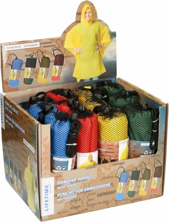 Goedkoopste ???? Divers Poncho Volwassene 100x130cm ???? 4 Goedkoopste ???? Divers Poncho Volwassene 100x130cm ???? - Afbeelding 2