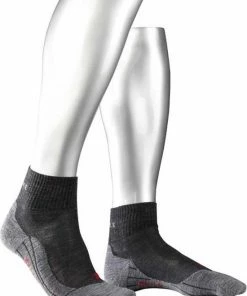Promo ???? FALKE TK5 Wander Short Wandelsokken Kort Zacht Thermisch Anti-blaar Antizweet Zonder Motief Met Elastische Boord Admend Merinowol Grijs Dames Sportsokken - Maat 41-42 ???? -Hendi Shop 550x722 2