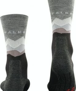 Korting ???? FALKE TK2 Crest Wandelsokken Dik Versterkt Met Patroon Met Medium Padding Lang En Warm Voor Wandelen Merinowol Zwart Heren Sportsokken - Maat 46-48 ???? -Hendi Shop 550x728