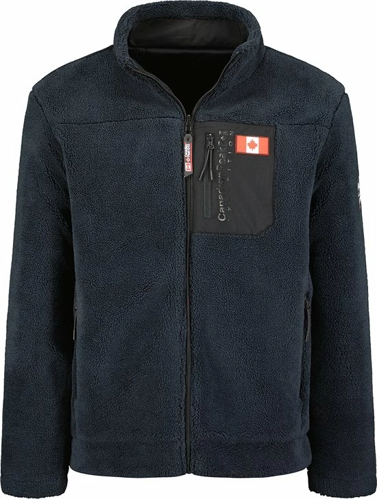 Hete verkoop ❤️ Canadian Peak Heren Fleece-Jack-Teddy Gevoerd-Vest- Navy-Maat L ⭐ 3 Hete verkoop ❤️ Canadian Peak Heren Fleece-Jack-Teddy Gevoerd-Vest- Navy-Maat L ⭐