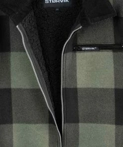 Flash-uitverkoop ???? STØRVIK London Houthakkers Fleece Jas Lumberjack Teddy Vest - Maat 3XL - Groen ✔️ -Hendi Shop 550x732 133