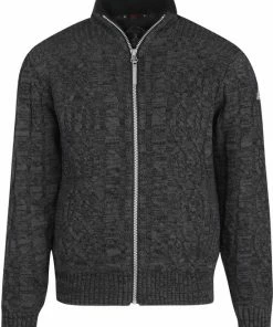 Beste recensies van ???? BJØRNSON Viggo Kabel Gebreid Wintervest Heren - Teddy - Maat M - Antraciet Grijs ❤️